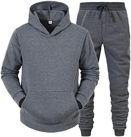 Men's Tracksuit 2 Piece Fall Winter Casual Jogger Sport Gym Pockets Sweatsuit Cozy Long Sleeve Hoodies Sweatpant Set 009 17 Men's Tracksuit 2 Piece Fall Winter Casual Jogger Sport Gym Pockets Sweatsuit Cozy Long Sleeve Hoodies Sweatpant Set 009 - Image 15