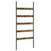 VASAGLE Blanket Ladder, 5-Tier Ladder Shelf, Wall-Leaning Rack, Steel, 25.6 Inch Wide, Scarves, Industrial Style, Rustic Brown And Black ULLS011B01 2 VASAGLE Blanket Ladder, 5-Tier Ladder Shelf, Wall-Leaning Rack, Steel, 25.6 Inch Wide, Scarves, Industrial Style, Rustic Brown And Black ULLS011B01 -Amazon Store 41tCX6Fd0iL