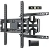 PERLESMITH TV Wall Mount Full Motion For 32-65 Inch Flat Curved Screen TVs, TV Mount With Swivels Tilts Extension Dual Articulating Bracket Arms Supports TV Up To 99 Lbs Max VESA 400x400,PSMFK9