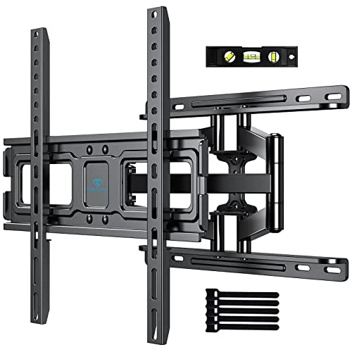 PERLESMITH TV Wall Mount Full Motion For 32-65 Inch Flat Curved Screen TVs, TV Mount With Swivels Tilts Extension Dual Articulating Bracket Arms Supports TV Up To 99 Lbs Max VESA 400x400,PSMFK9 3 PERLESMITH TV Wall Mount Full Motion For 32-65 Inch Flat Curved Screen TVs, TV Mount With Swivels Tilts Extension Dual Articulating Bracket Arms Supports TV Up To 99 Lbs Max VESA 400x400,PSMFK9