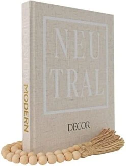 Kigan Home Linen Covered Decorative Books, Set Of 3 (Pearl White) - Fabric Covered Book Set Home Decor For Shelves, Fireplace Mantel, Coffee Table, Console/Bedside Table Or Farmhouse Tiered Tray -Amazon Store 41tlZvkrK2L. AC