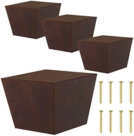 ComfortStyle Furniture Legs For Sofa Chair Couch Or Ottoman, Set Of 4 Replacement Feet, 3 Inch Tall, Square With Tapered Sides, Dark Espresso Finish 10 ComfortStyle Furniture Legs For Sofa Chair Couch Or Ottoman, Set Of 4 Replacement Feet, 3 Inch Tall, Square With Tapered Sides, Dark Espresso Finish - Image 8