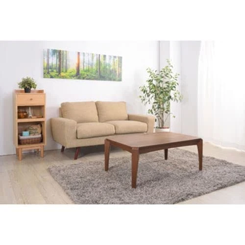 AZUMAYA KT-109 Kotatsu Heater Table, W35.5 X D23.7 X H15.0 Inches, Natural Walnut And Rubber Wood Table Material, Home And Living, Rectangle Shape With Walnut Brown Color 4 AZUMAYA KT-109 Kotatsu Heater Table, W35.5 X D23.7 X H15.0 Inches, Natural Walnut And Rubber Wood Table Material, Home And Living, Rectangle Shape With Walnut Brown Color - Image 2