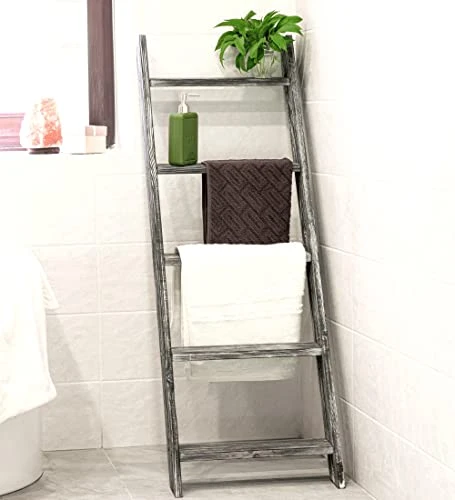 4.5 Ft Blanket Ladder Farmhouse – Home Decor Wooden Quilt Decorative Ladder 3 4.5 Ft Blanket Ladder Farmhouse – Home Decor Wooden Quilt Decorative Ladder