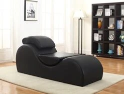 US Pride Furniture Yoga Modern Faux Leather Curved Lounge Chaise For Stretching & Relaxation, Ideal For Bedroom, Living, Meditation Room Or Office, Regular, Black 6 US Pride Furniture Yoga Modern Faux Leather Curved Lounge Chaise For Stretching & Relaxation, Ideal For Bedroom, Living, Meditation Room Or Office, Regular, Black -Amazon Store 41tz1uHWMFL
