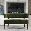 Jennifer Taylor Home Celia Love Seats, Olive Green Performance Velvet -Amazon Store 41u5bWLBv6L