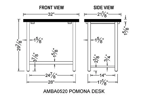 Alaterre Furniture Pomona Rustic Vintage Industrial 48" Kitchen Dining Table With Solid Pine Wood Top And Metal Legs, Featuring Exquisite Workmanship, Natural Finish, And Long Lasting Durability 5 Alaterre Furniture Pomona Rustic Vintage Industrial 48" Kitchen Dining Table With Solid Pine Wood Top And Metal Legs, Featuring Exquisite Workmanship, Natural Finish, And Long Lasting Durability - Image 3