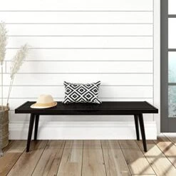 Plank+Beam Mid-Century Double Wood Entryway Bench, Walnut, 56.25" (PB184302-008) -Amazon Store 41uBbRd8ogL. AC