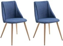 FurnitureR Mid-Century Dining Room Chairs Set Of 2, Side Chair Velvet Upholstered Seat With Metal Frame, Yellow -Amazon Store 41uKGFr bzL. AC