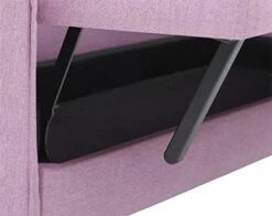 BONOFF Modern Sofa Bed Convertible Folding Futon L-Shape Sofa Storage Furniture Loveseat Folding Daybed Guest Bed For Compact Living Space, Apartment, Dorm Pink -Amazon Store 41uMvqLamBL