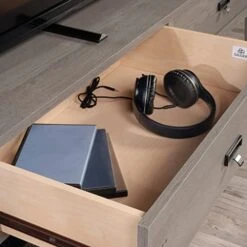 Sauder Trestle Credenza, For TV's Up To 60", Mystic Oak Finish 11 Sauder Trestle Credenza, For TV's Up To 60", Mystic Oak Finish -Amazon Store 41ug3yz1L9L