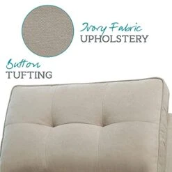 Abbyson Living Fabric Upholstered 5-Piece Modular Sectional Sofa With Coordinating Ottoman, Ivory -Amazon Store 41uiGIjsz4S