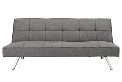 ERYE Upholstered Futon Sofa Sitting Space Loveseat Convertible Sleeper Couch Bed For Apartment Office Home Gym Living Room Furniture Sets Sofabed, Grey -Amazon Store 41uk3Bb5BLS