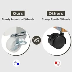 Tiptiper Folding Dining, Versatile Dinner Table With 6 Wheels And 2 Storage Racks, Space Saving Kitchen, Dining Room Table -Amazon Store 41uqhKvCnNL