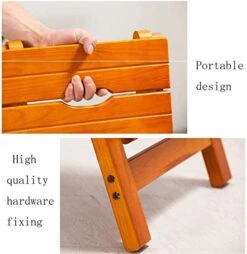 Portable Step Stoo - Folding 3 Wood For Adult Folding Ladder 3 Tier Ladder-Shaped Plant Stand Display Rack Shelf Multi-Function Chair -Amazon Store 41uvTL5PC4L