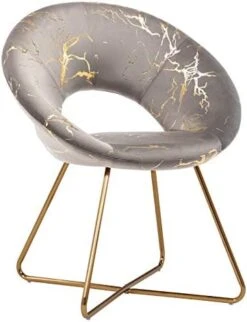 Duhome Modern Accent Velvet Chairs Dining Chairs Single Sofa Comfy Upholstered Arm Chair Living Room Furniture Mid-Century Leisure Lounge Chairs With Golden Metal Frame Legs 1 PCS Pink -Amazon Store 41uzcPChUnL. AC 1