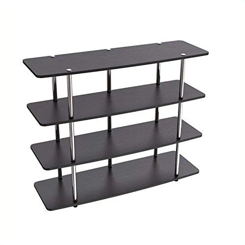 Convenience Concepts Designs2Go XL Highboy 4 Tier TV Stand Home_Furniture_and_Decor, Black 5 Convenience Concepts Designs2Go XL Highboy 4 Tier TV Stand Home_Furniture_and_Decor, Black - Image 3