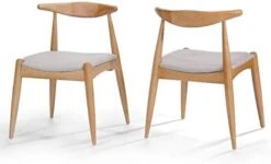 Christopher Knight Home Francie Fabric With Oak Finish Dining Chairs, 2-Pcs Set, Beige 14 Christopher Knight Home Francie Fabric With Oak Finish Dining Chairs, 2-Pcs Set, Beige -Amazon Store 41v6BDMgVL. AC