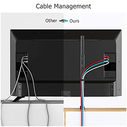 Universal TV Stand, Table Top TV Stand Base Replacement For Most 37 To 80 Inch LCD LED TVs, 4 Height Adjustable TV Legs With Cable Management Hold Up To 100lbs,Max VESA 800x400mm,Black(SG81901) 8 Universal TV Stand, Table Top TV Stand Base Replacement For Most 37 To 80 Inch LCD LED TVs, 4 Height Adjustable TV Legs With Cable Management Hold Up To 100lbs,Max VESA 800x400mm,Black(SG81901) - Image 6