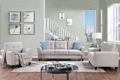 Harper & Bright Designs 3-Piece Living Room Storage Sofa Set With 3-Seat Couch, Loveseat And Single Armchair, Silver Nailhead Trim/Hidden Storage Space Under Seat/Classical Wooden Legs/Beige Fabric 26 Harper & Bright Designs 3-Piece Living Room Storage Sofa Set With 3-Seat Couch, Loveseat And Single Armchair, Silver Nailhead Trim/Hidden Storage Space Under Seat/Classical Wooden Legs/Beige Fabric -Amazon Store 41vHSvUSoL. AC