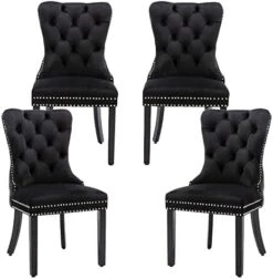 Civama Velvet Loveseat Settee, Nikki Collection Modern Dining Chair, Upholstered Contemporary Banquette Bench With Back, Button Tufted Comfy Accent Sofa Couch With Solid Wood Legs, Dark Gray -Amazon Store 41vUXVcCHrL. AC