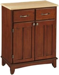 Buffet Of Buffet Cherry Medium With Natural Wood Top By Home Styles -Amazon Store 41vYmVZbZZL. AC 1