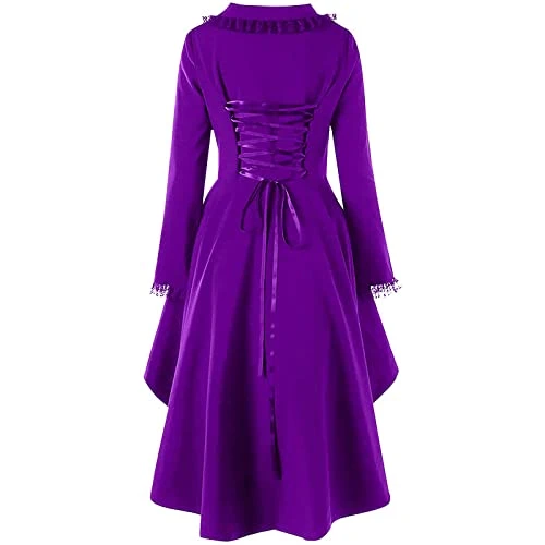 JEGULV Steampunk Corset Skirt Women Halloween Vintage Renaissance Corset Dress Victorian Gothic Witchy Cosplay Festival Dress 5 JEGULV Steampunk Corset Skirt Women Halloween Vintage Renaissance Corset Dress Victorian Gothic Witchy Cosplay Festival Dress - Image 3