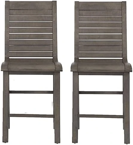 Progressive Furniture Willow Counter Chair (2/Ctn), Dark Gray 9 Progressive Furniture Willow Counter Chair (2/Ctn), Dark Gray - Image 7