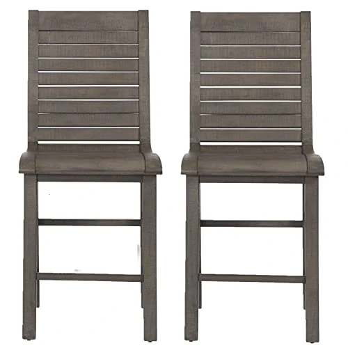 Progressive Furniture Willow Counter Chair (2/Ctn), Dark Gray 3 Progressive Furniture Willow Counter Chair (2/Ctn), Dark Gray