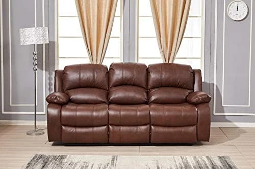 Betsy Furniture Power Reclining Bonded Leather Living Room Set (Brown, Loveseat) 7 Betsy Furniture Power Reclining Bonded Leather Living Room Set (Brown, Loveseat) - Image 5