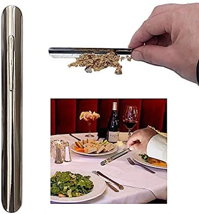 Stratus Stainless Steel Table Crumbers For Servers. Fine Dining Table Crumb Sweeper For Restaurant Tablecloths & Table Linen. Size - 6" Color - Silver 6 Stratus Stainless Steel Table Crumbers For Servers. Fine Dining Table Crumb Sweeper For Restaurant Tablecloths & Table Linen. Size - 6" Color - Silver - Image 4