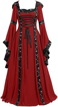 JEGULV Womens Fancy Gowns Renaissance Medieval Costume Irish Long Over Dress Victorian Vintage Halloween Ball Gown Dress -Amazon Store 41wEP1uu aL. AC
