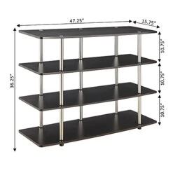 Convenience Concepts Designs2Go XL Highboy 4 Tier TV Stand Home_Furniture_and_Decor, Black 19 Convenience Concepts Designs2Go XL Highboy 4 Tier TV Stand Home_Furniture_and_Decor, Black -Amazon Store 41wWurVlWpL
