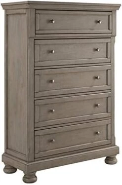 Signature Design By Ashley Lettner Traditional 5 Drawer Chest With Dovetail Construction, Light Gray 11 Signature Design By Ashley Lettner Traditional 5 Drawer Chest With Dovetail Construction, Light Gray -Amazon Store 41wcx nYdXL. AC