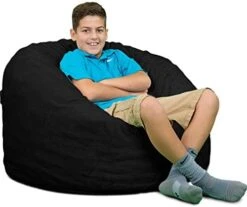 ULTIMATE SACK 3000 (3 Ft.) Bean Bag Chair: Giant Foam-Filled Furniture - Machine Washable Covers, Durable Inner Liner, 100% Virgin Foam. Comfy Bean Bag Chair. (Electric Blue, Suede) 23 ULTIMATE SACK 3000 (3 Ft.) Bean Bag Chair: Giant Foam-Filled Furniture - Machine Washable Covers, Durable Inner Liner, 100% Virgin Foam. Comfy Bean Bag Chair. (Electric Blue, Suede) -Amazon Store 41wsLxDT0pL. AC