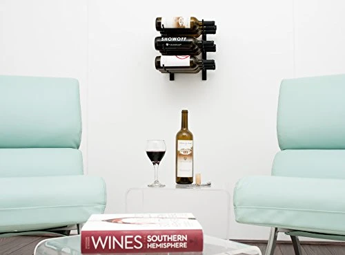 VintageView W Series (1 Ft) - 9 Bottle Wall Mounted Wine Rack (Satin Black) Stylish Modern Wine Storage With Label Forward Design 5 VintageView W Series (1 Ft) - 9 Bottle Wall Mounted Wine Rack (Satin Black) Stylish Modern Wine Storage With Label Forward Design - Image 3