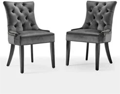 Modway Regent Tufted Performance Velvet Dining Side Chairs - Set Of 2, Teal -Amazon Store 41wxyIWKYCL. AC