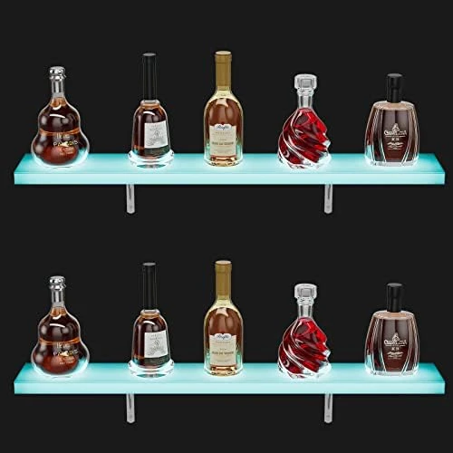 Oarlike LED Liquor Bottle Display Shelf 32 Inch Acrylic Lighted Bar Shelf With RF Remote Controller For Home Commercial Bar Floating Wall Mounted Display Shelves¡ 8 Oarlike LED Liquor Bottle Display Shelf 32 Inch Acrylic Lighted Bar Shelf With RF Remote Controller For Home Commercial Bar Floating Wall Mounted Display Shelves¡ - Image 6