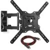 Mount Factory Full Motion TV Wall Mount Monitor Bracket For 32-52 Inch LED, LCD And Plasma Flat Screen Displays Up To VESA 400x400. Universal Fit, Swivel, Tilt, Articulating With 10' HDMI Cable -Amazon Store 41x7aqlwAUL
