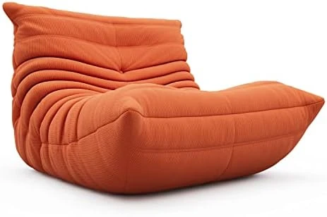 VOMXUF Fireside Chair, Oversized Armless Chair, Soft Microfiber Leather Floor Lounge Chair Lazy Sofa Accent Chair For Living Room Bedroom Salon Office 11 VOMXUF Fireside Chair, Oversized Armless Chair, Soft Microfiber Leather Floor Lounge Chair Lazy Sofa Accent Chair For Living Room Bedroom Salon Office - Image 9