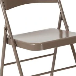Flash Furniture HERCULES Series Double Braced Beige Metal Folding Chair -Amazon Store 41xHenFKZ3L