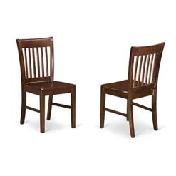 EAST WEST FURNITURE 5 PC Kitchen Table Set With A Table And 4 Dining Chairs In Mahogany. -Amazon Store 41xJ5BbUBCL