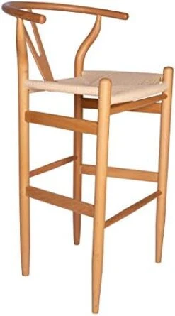 Amazon Brand – Stone & Beam Wishbone Counter-Height Barstool, 35.5"H, Rubberwood, Natural / Natural 19 Amazon Brand – Stone & Beam Wishbone Counter-Height Barstool, 35.5"H, Rubberwood, Natural / Natural -Amazon Store 41xQnwWYooL. AC