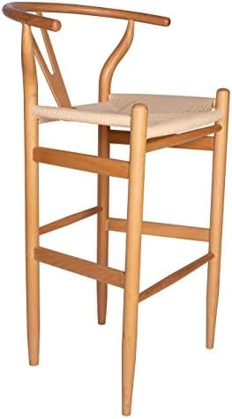 Amazon Brand – Stone & Beam Wishbone Counter-Height Barstool, 35.5"H, Rubberwood, Natural / Natural 8 Amazon Brand – Stone & Beam Wishbone Counter-Height Barstool, 35.5"H, Rubberwood, Natural / Natural - Image 6