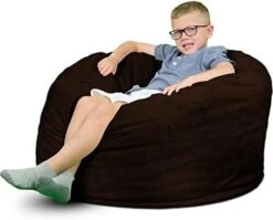 ULTIMATE SACK 3000 (3 Ft.) Bean Bag Chair: Giant Foam-Filled Furniture - Machine Washable Covers, Durable Inner Liner, 100% Virgin Foam. Comfy Bean Bag Chair. (Electric Blue, Suede) 24 ULTIMATE SACK 3000 (3 Ft.) Bean Bag Chair: Giant Foam-Filled Furniture - Machine Washable Covers, Durable Inner Liner, 100% Virgin Foam. Comfy Bean Bag Chair. (Electric Blue, Suede) -Amazon Store 41xbD73H fL. AC