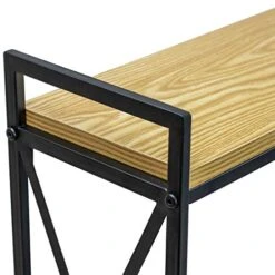 Sorbus Wine Bottle Stemware Glass Rack, Industrial 2-Tier Wood Shelf, Wall Mounted Wine Racks With 5 Stem Glass Holders For Wine Glasses, Flutes, Mugs, Home Décor, Metal -Amazon Store 41xcUdZB5sL