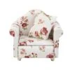 AUEAR, 1:12 Mini Wooden Sofa Arm Chair Furniture For Living Room