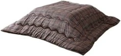 BJDesign Washable Kotatsu Futon Casual Checkered Design, 100% Polyester Fabric Material, Home And Living, Japanese Kotatsu Blanket (Navy, Square (75 X 75 Inches)) -Amazon Store 41xtPAg0R6L. AC