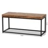 Baxton Studio Bardot Benches, Walnut Brown/Black 2 Baxton Studio Bardot Benches, Walnut Brown/Black -Amazon Store 41xvJmFfblL