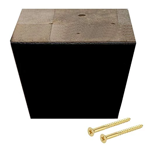 ComfortStyle Furniture Legs For Sofa Chair Couch Or Ottoman, Set Of 4 Replacement Feet, 3 Inch Tall, Square With Tapered Sides, Dark Espresso Finish 4 ComfortStyle Furniture Legs For Sofa Chair Couch Or Ottoman, Set Of 4 Replacement Feet, 3 Inch Tall, Square With Tapered Sides, Dark Espresso Finish - Image 2